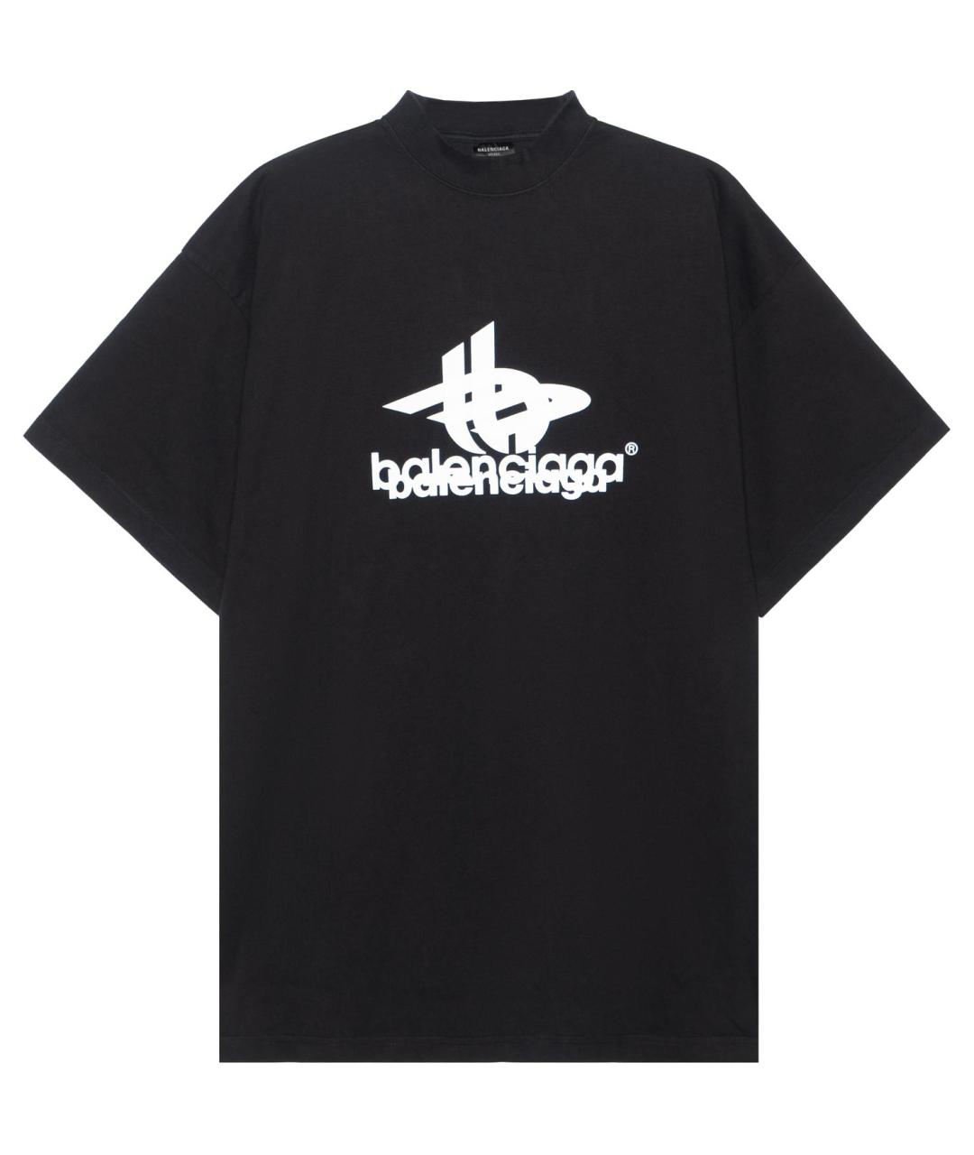 BALENCIAGA Черная футболка, фото 1