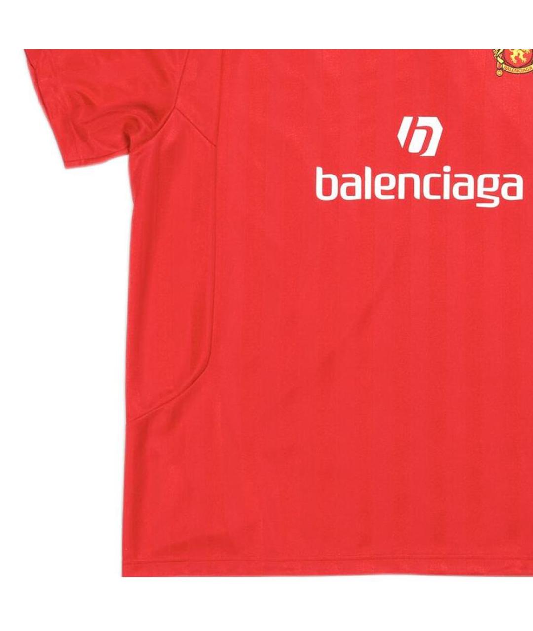BALENCIAGA Красная футболка, фото 6