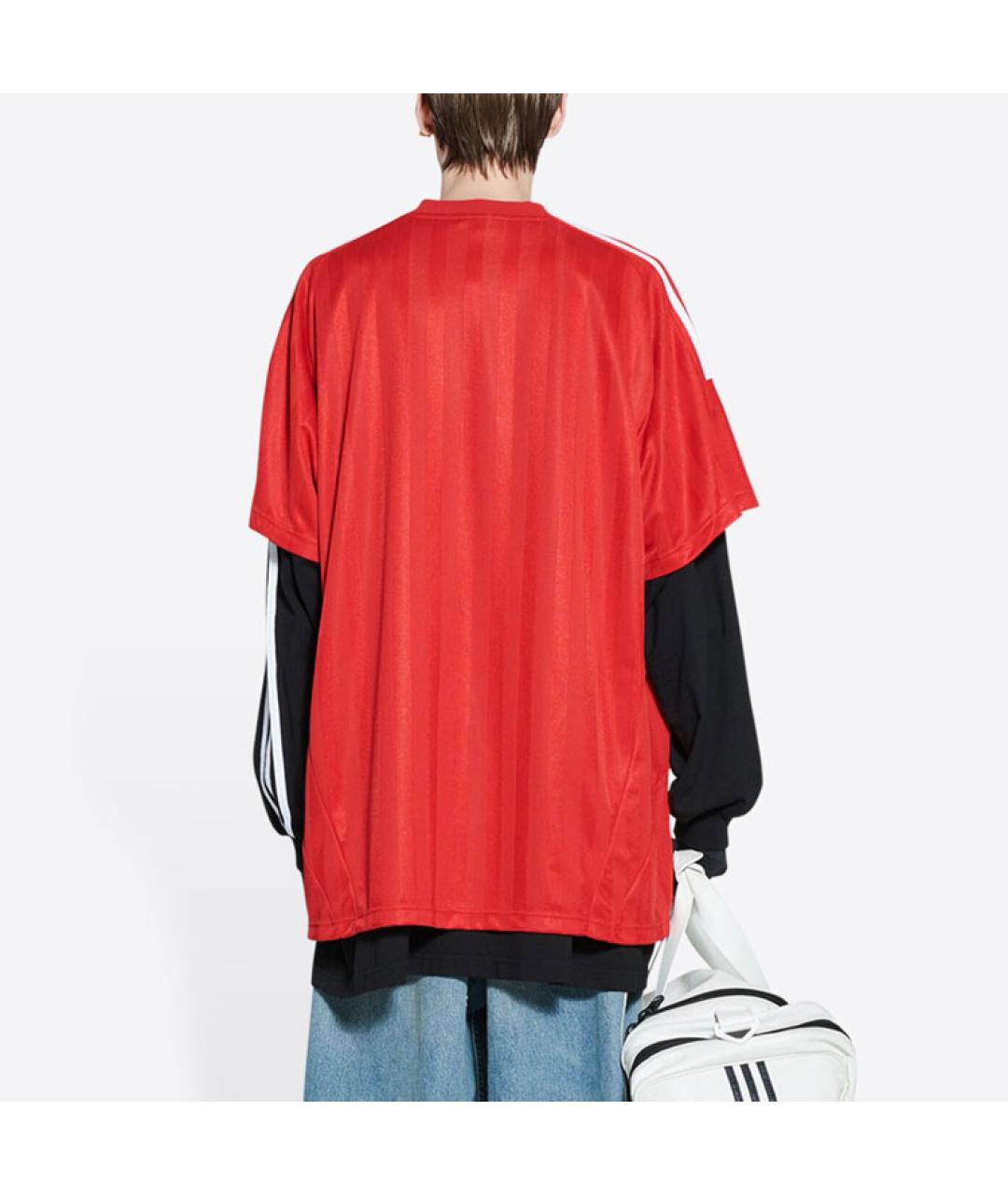 BALENCIAGA Красная футболка, фото 4