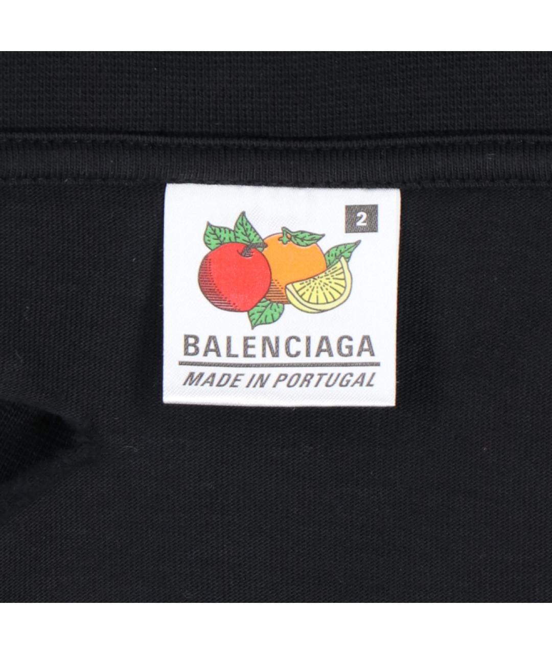 BALENCIAGA Черная футболка, фото 4