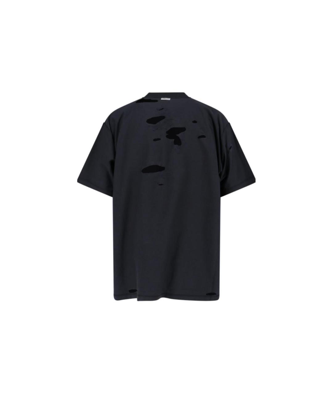 BALENCIAGA Черная футболка, фото 2