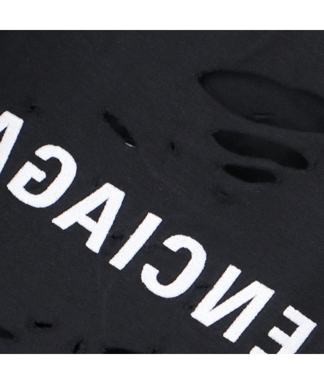 BALENCIAGA Черная футболка, фото 3