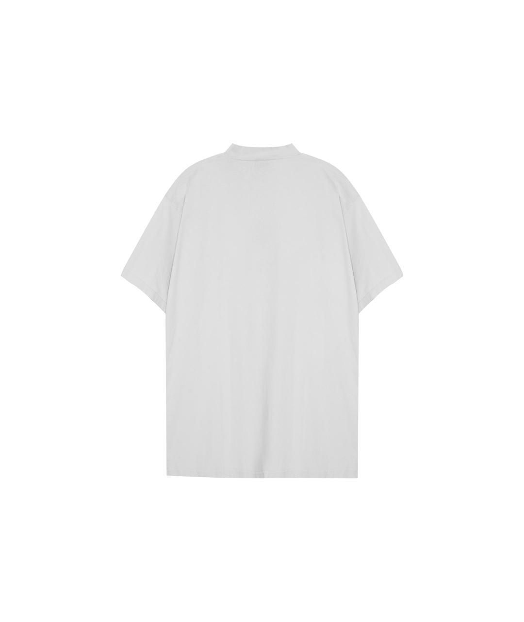 BALENCIAGA Белая хлопковая футболка, фото 2