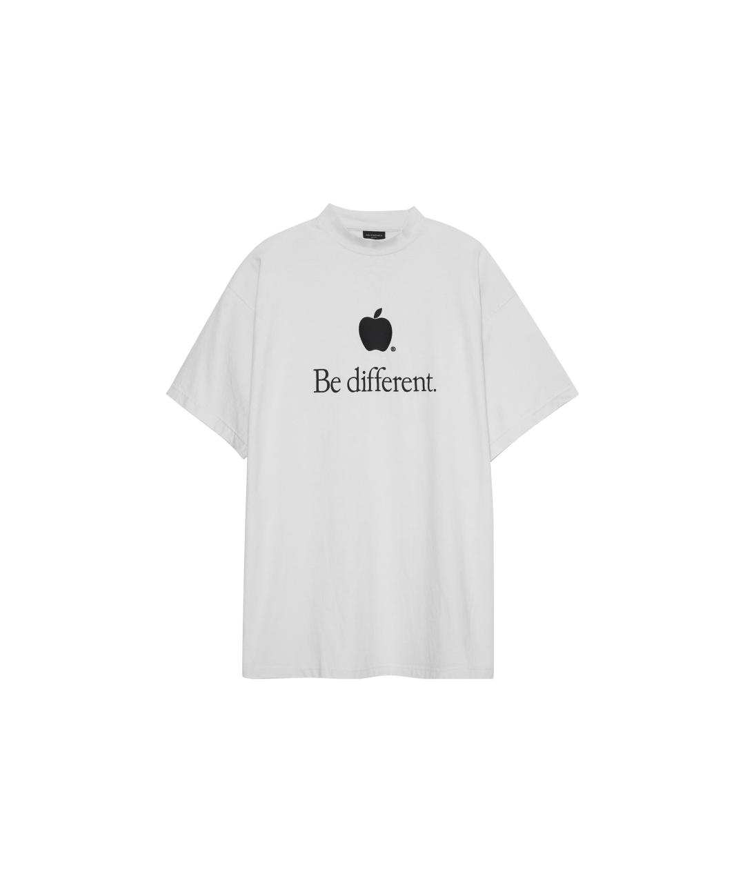 BALENCIAGA Белая хлопковая футболка, фото 1