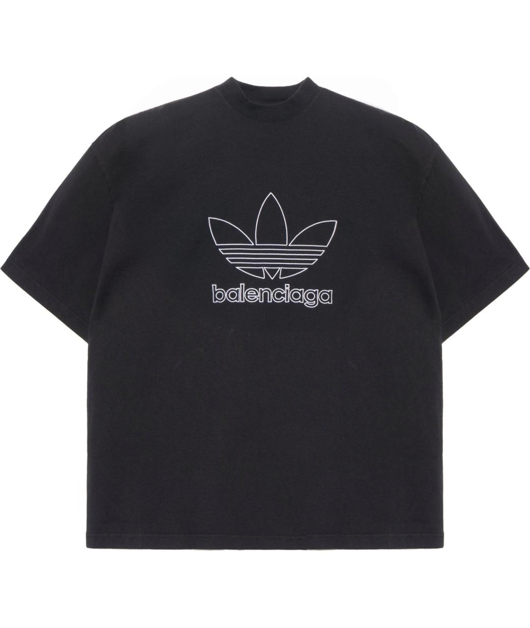 BALENCIAGA Черная футболка, фото 1