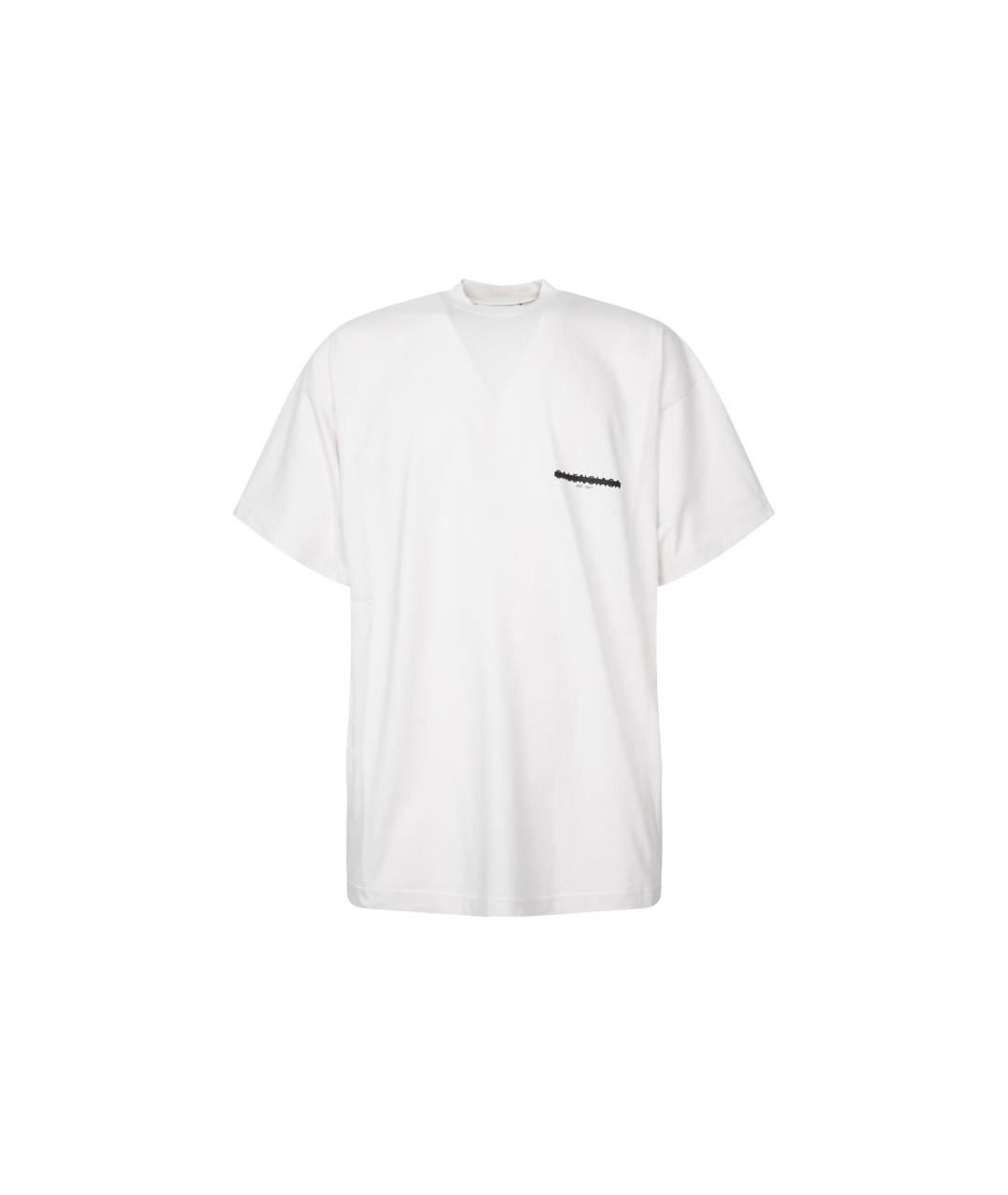 BALENCIAGA Белая футболка, фото 7