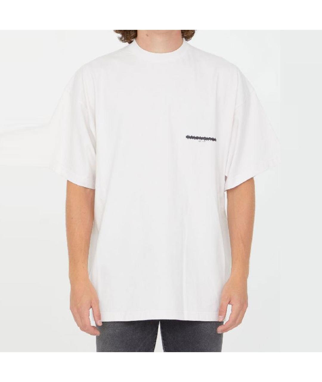 BALENCIAGA Белая футболка, фото 9