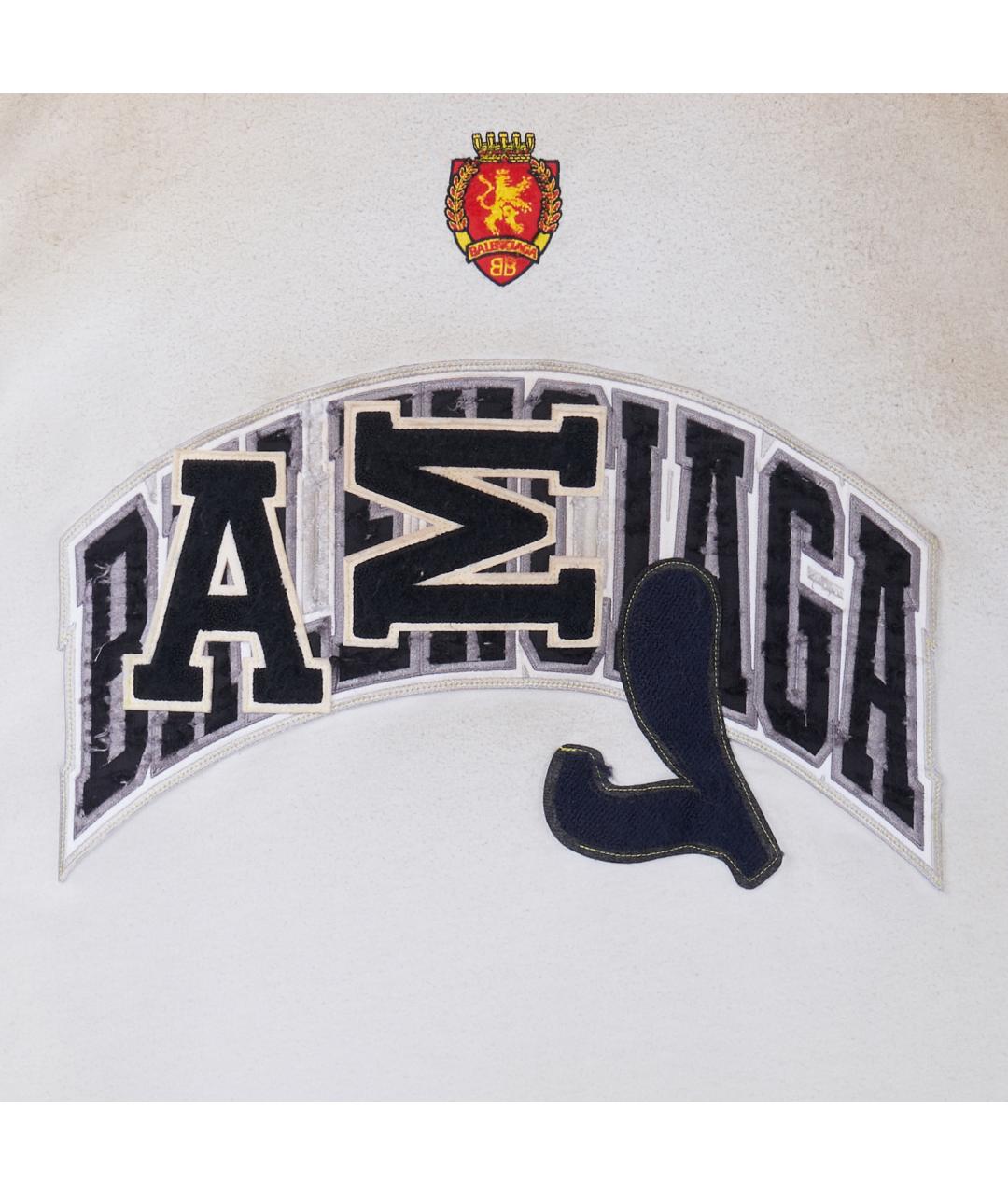 BALENCIAGA Бежевая футболка, фото 3