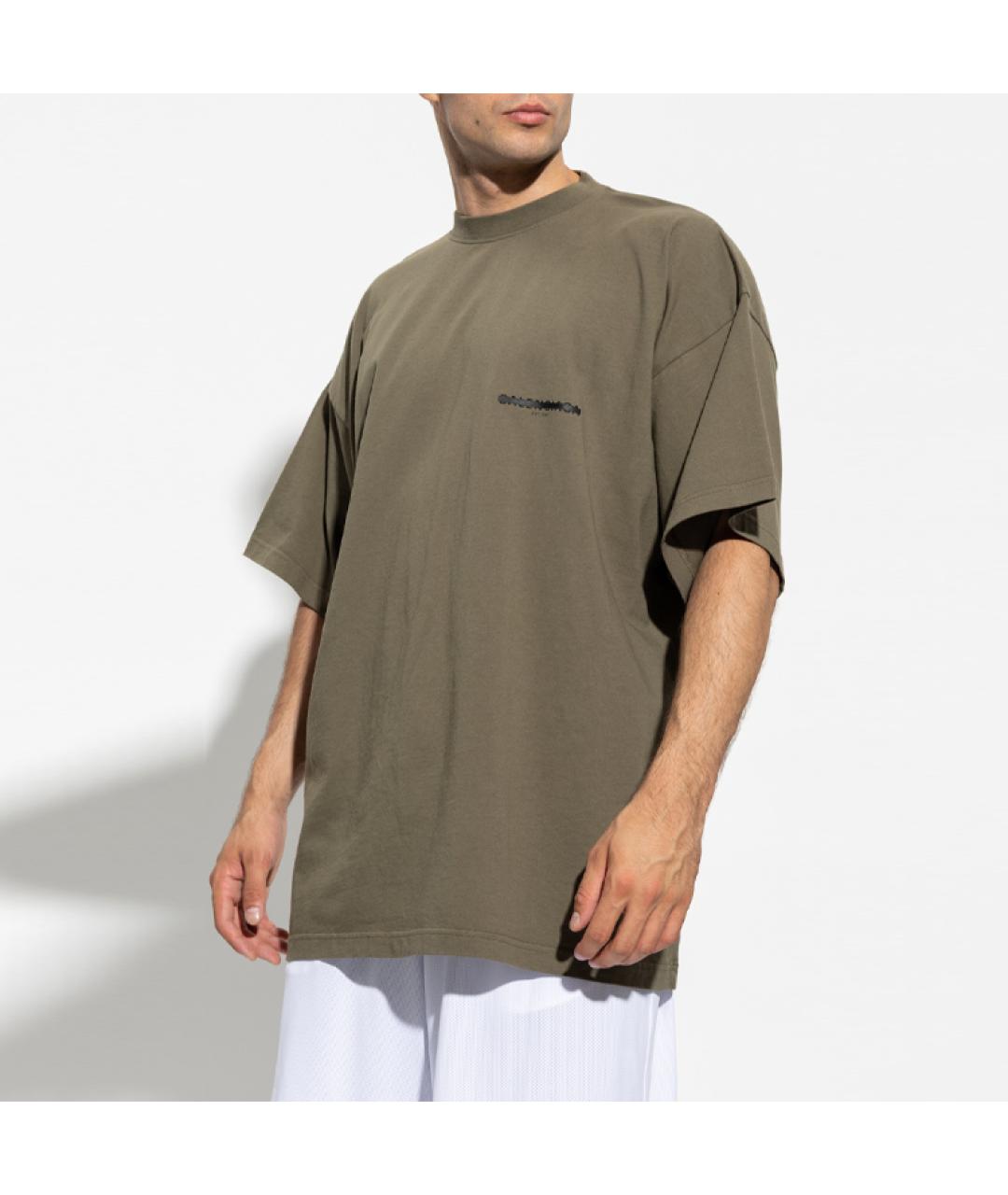 BALENCIAGA Зеленая футболка, фото 4