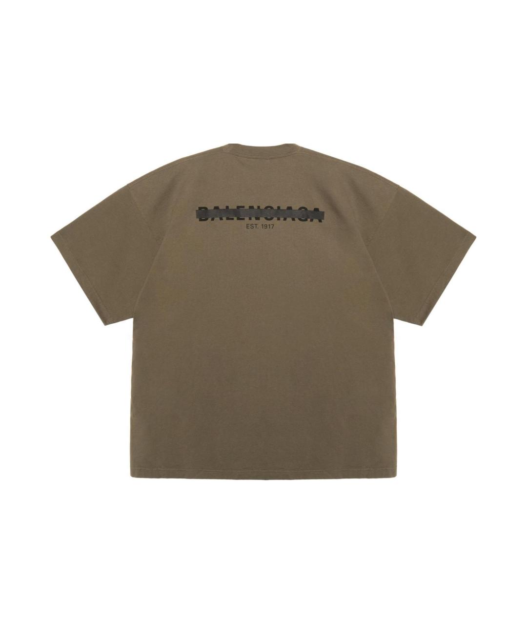 BALENCIAGA Зеленая футболка, фото 2