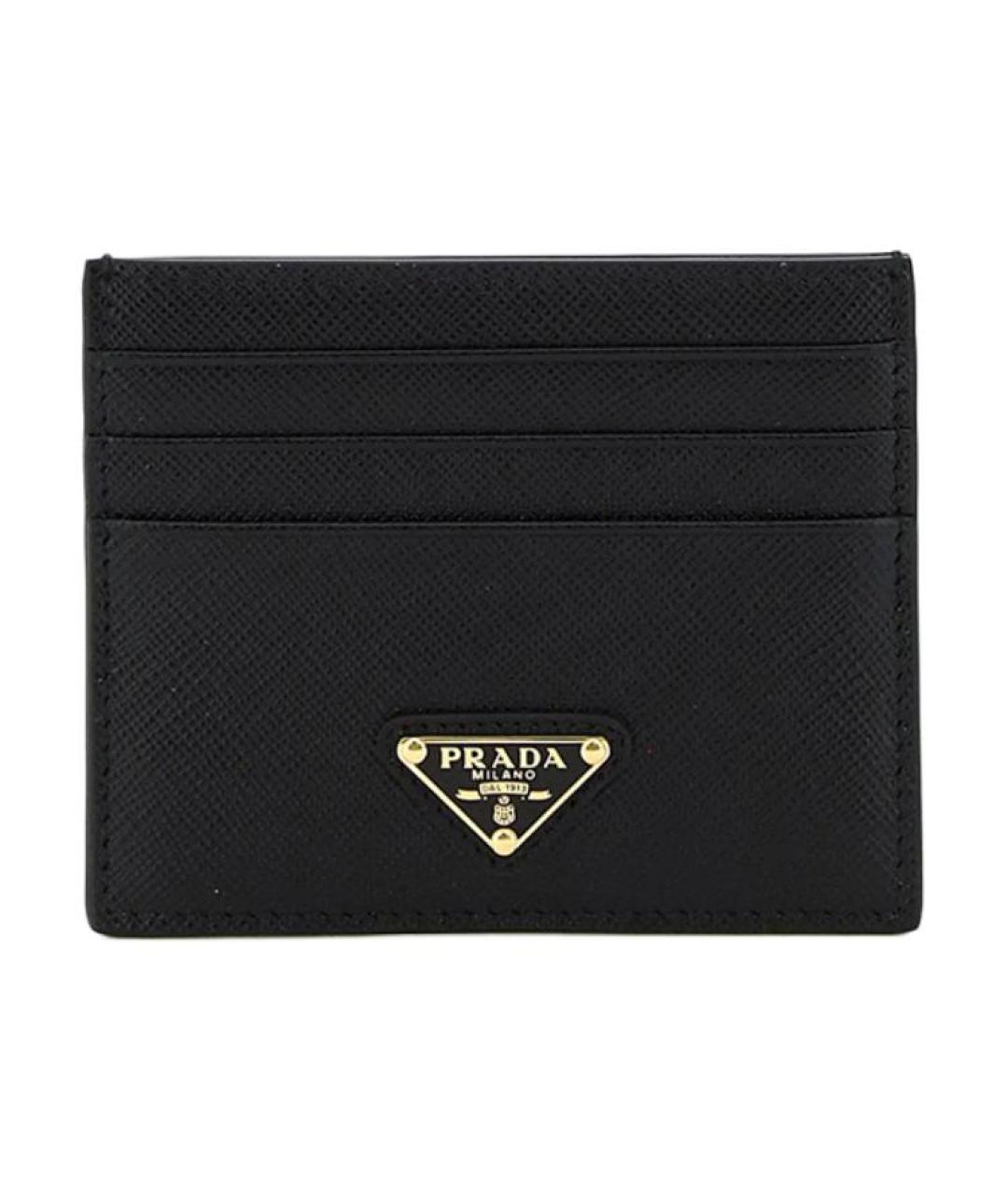 PRADA Черный кожаный кардхолдер, фото 1