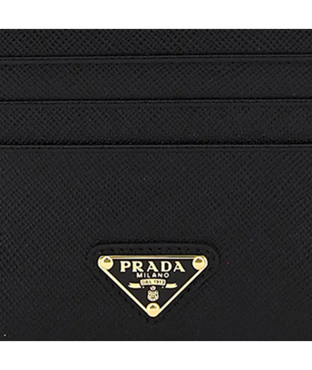 PRADA Черный кожаный кардхолдер, фото 5