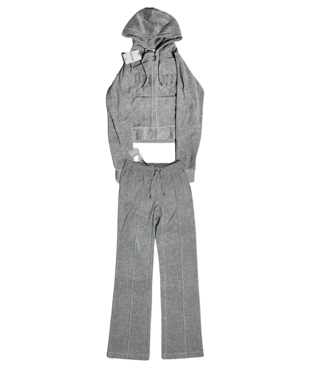 JUICY COUTURE Серый хлопковый спортивные костюмы, фото 10