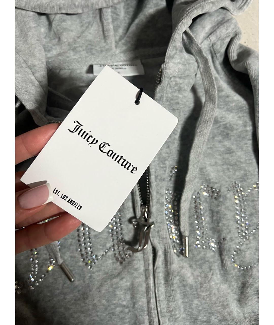 JUICY COUTURE Серый хлопковый спортивные костюмы, фото 4