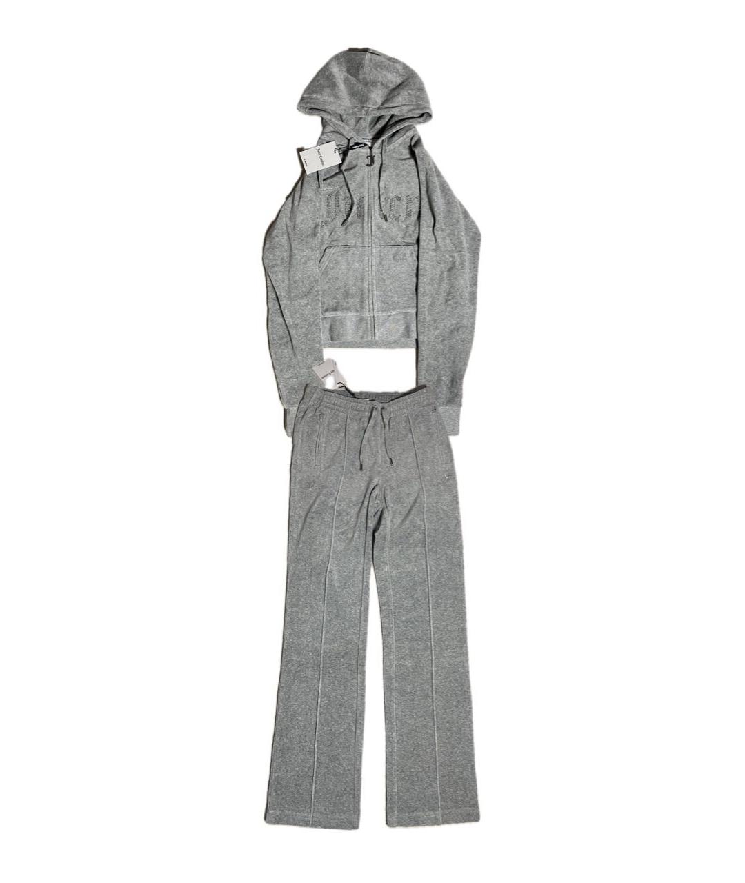 JUICY COUTURE Серый хлопковый спортивные костюмы, фото 9