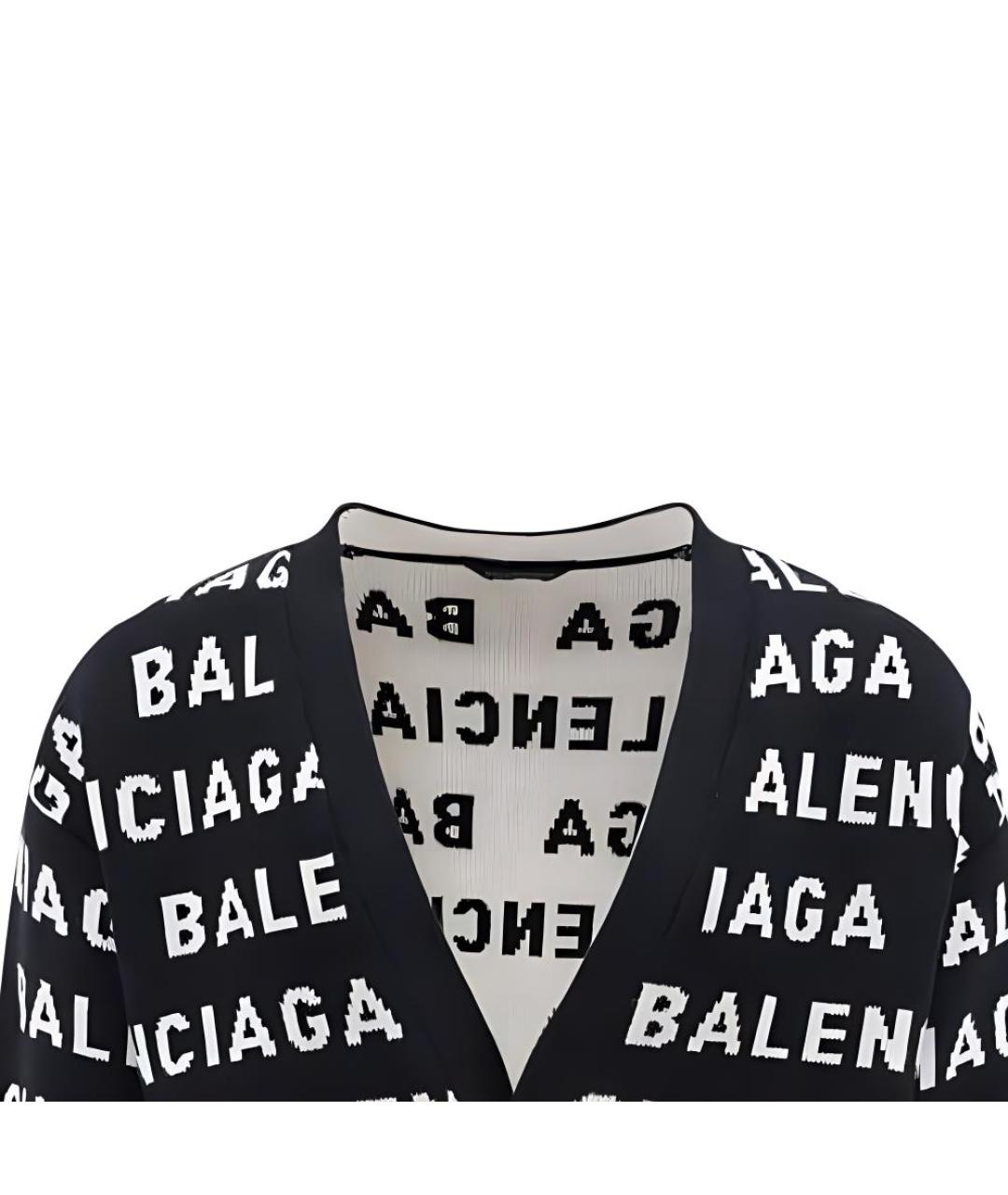 BALENCIAGA Черный шерстяной джемпер / свитер, фото 3