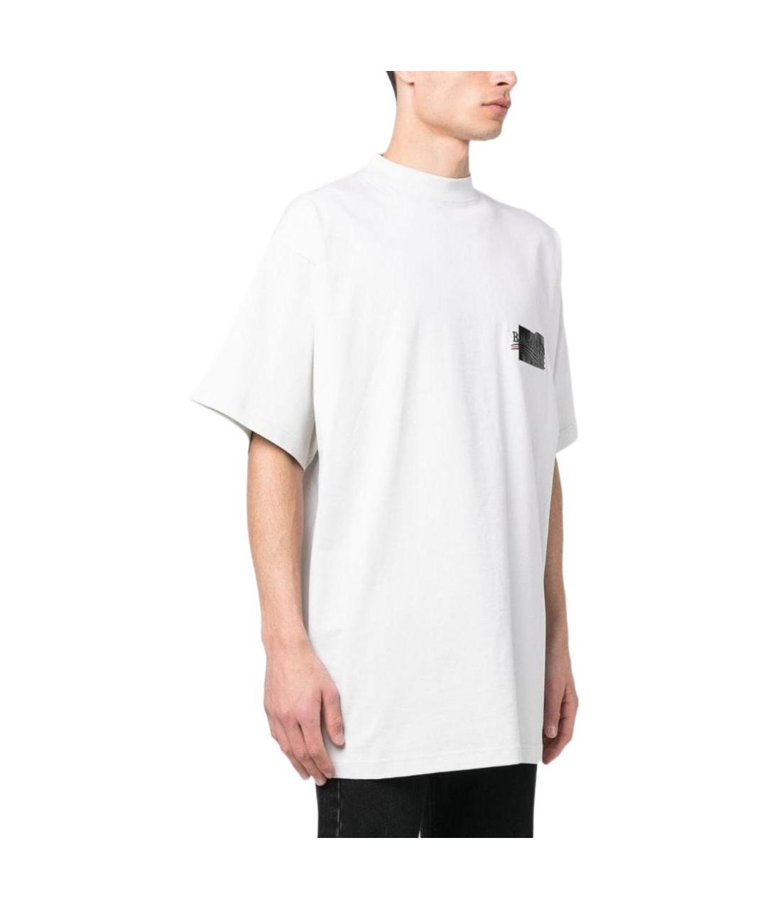 BALENCIAGA Бежевая футболка, фото 2