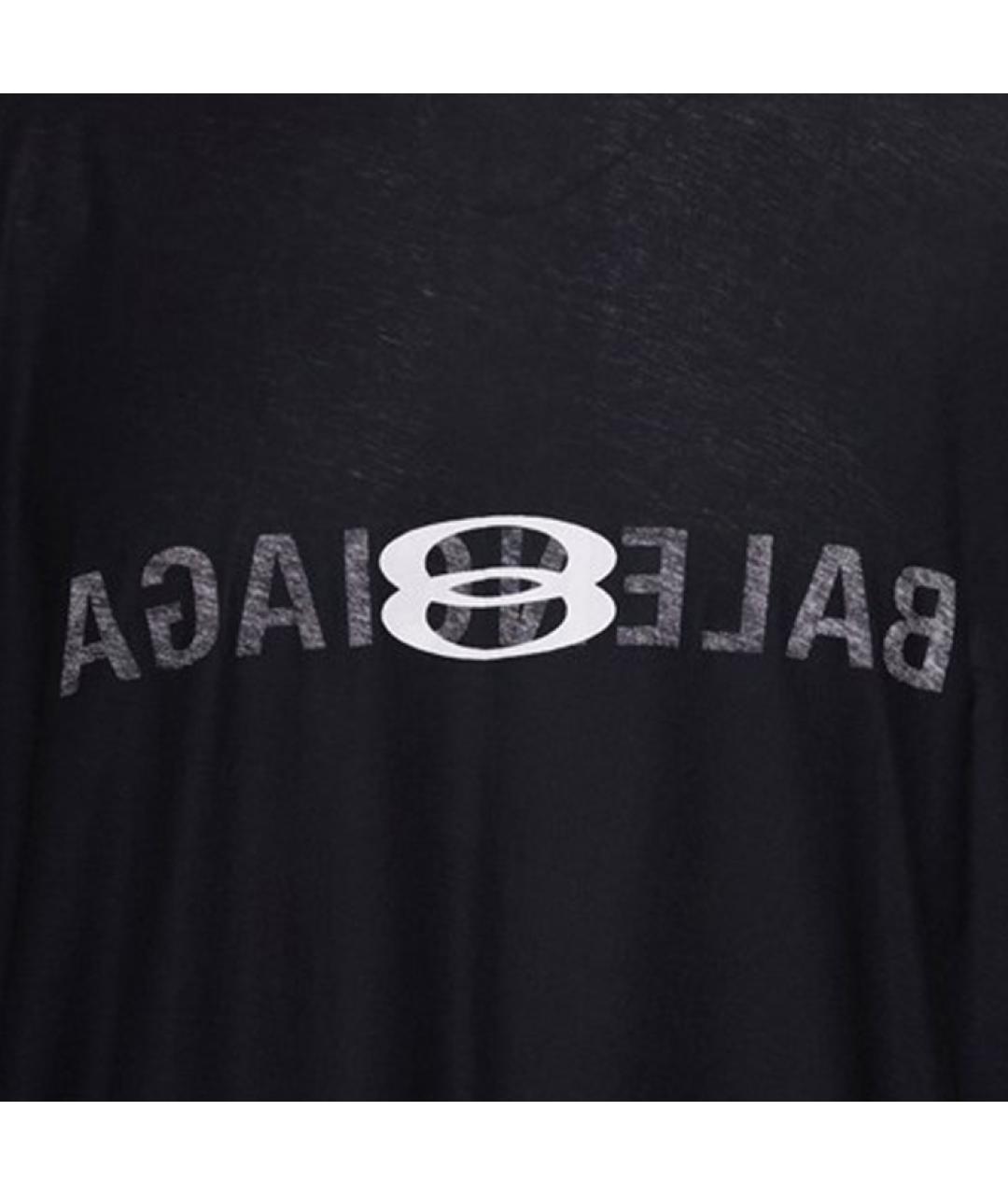 BALENCIAGA Черная футболка, фото 3