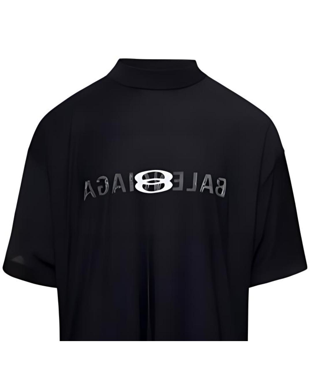 BALENCIAGA Черная футболка, фото 5