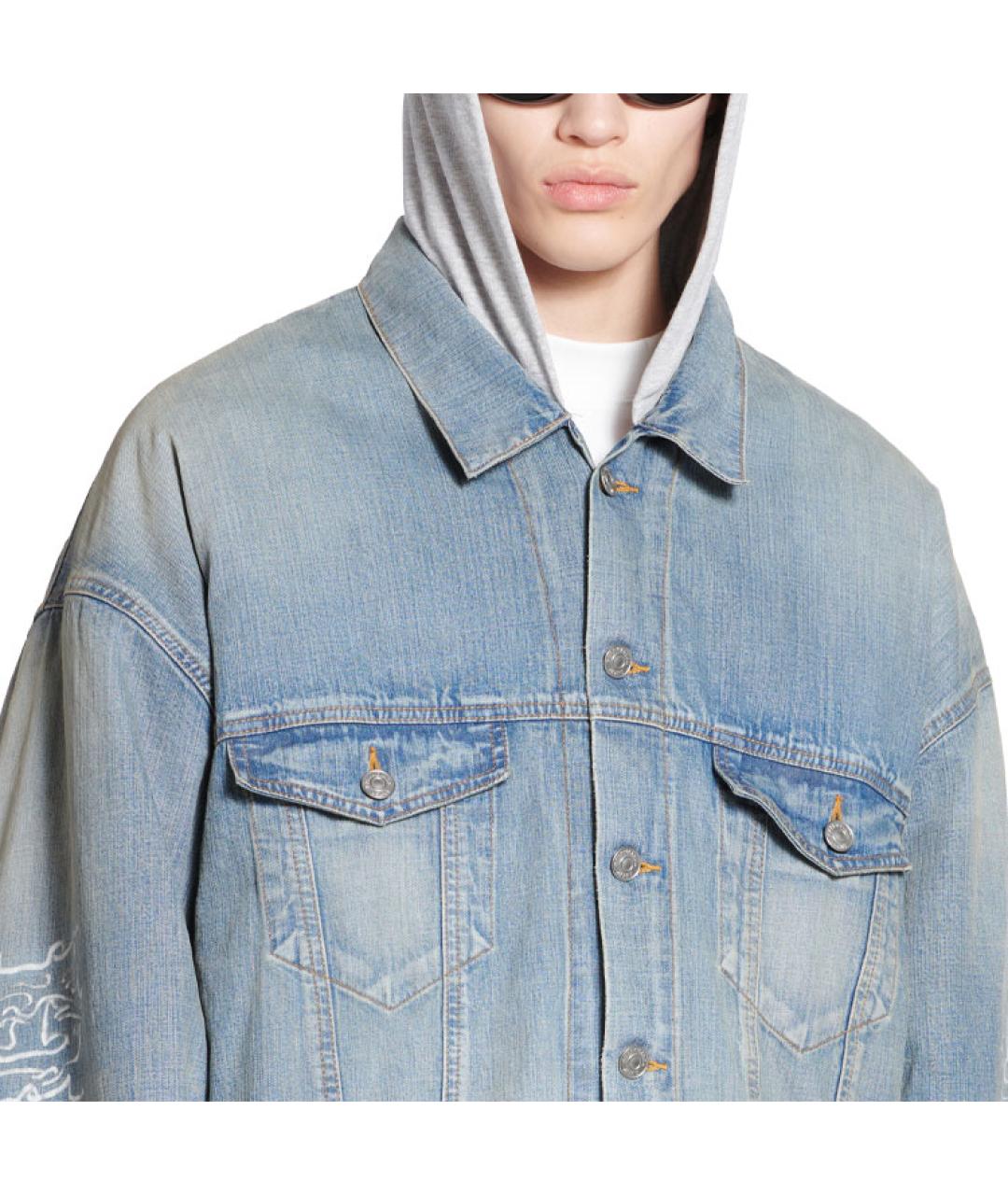 BALENCIAGA Голубая куртка, фото 6