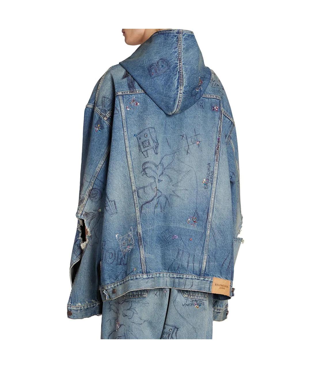 BALENCIAGA Синяя куртка, фото 4