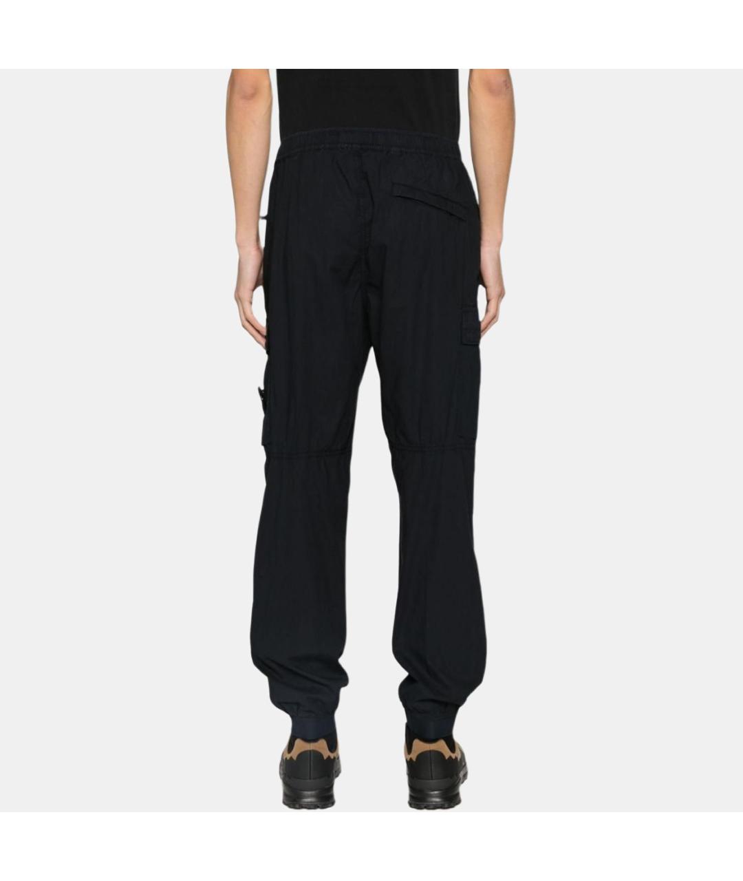 STONE ISLAND Черные повседневные брюки, фото 3