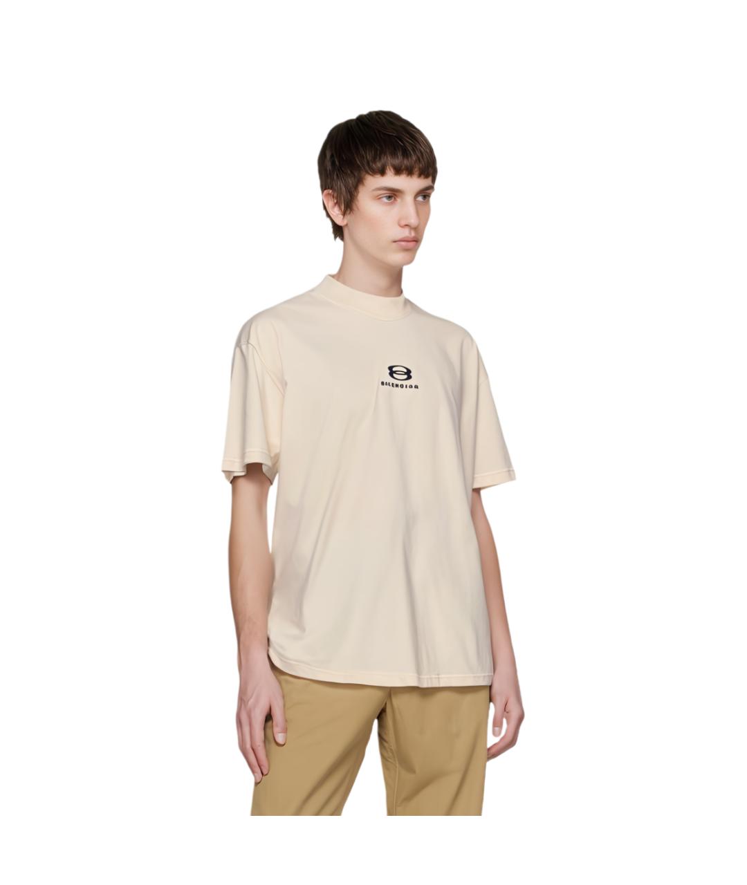 BALENCIAGA Белая футболка, фото 3