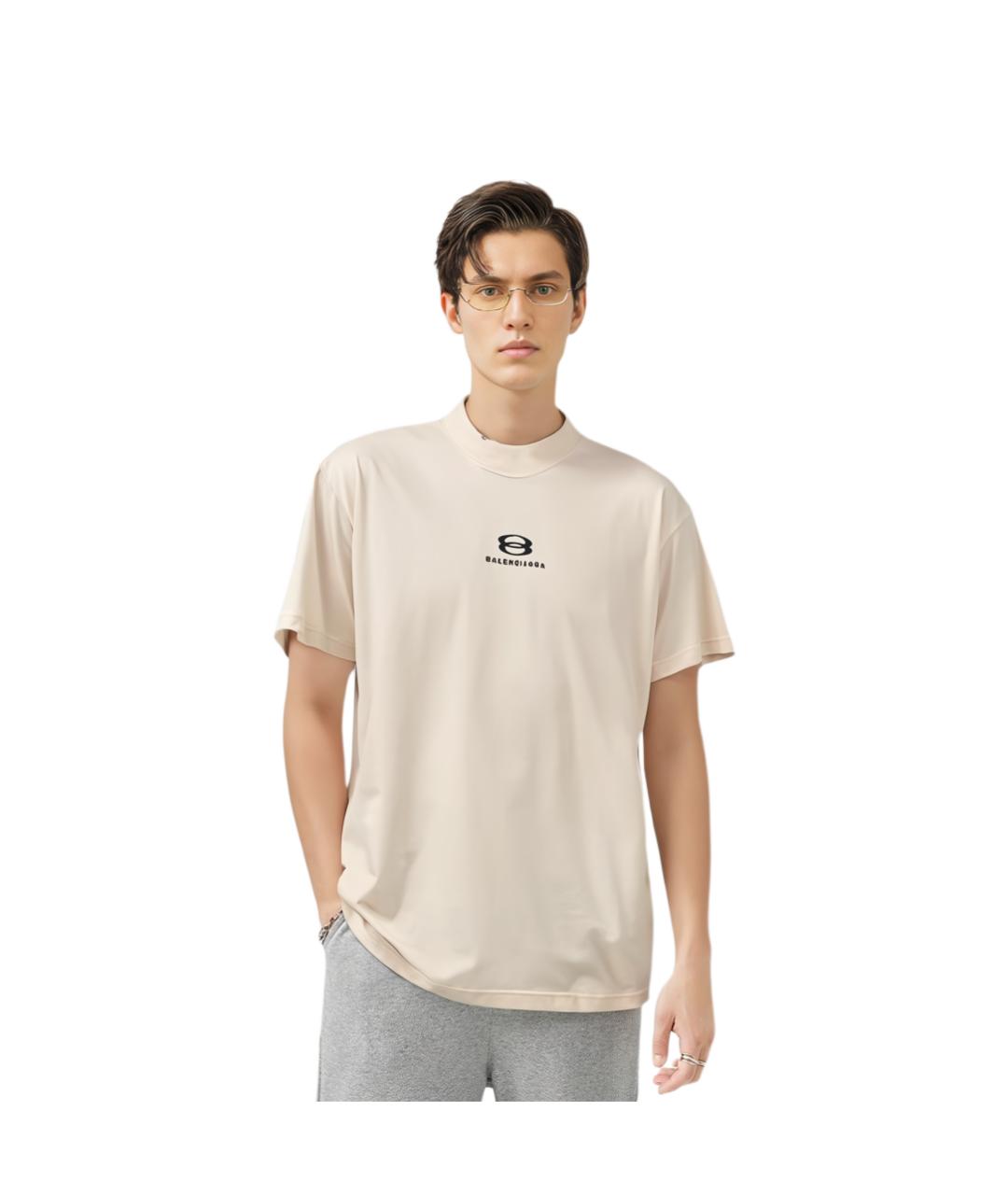 BALENCIAGA Белая футболка, фото 4