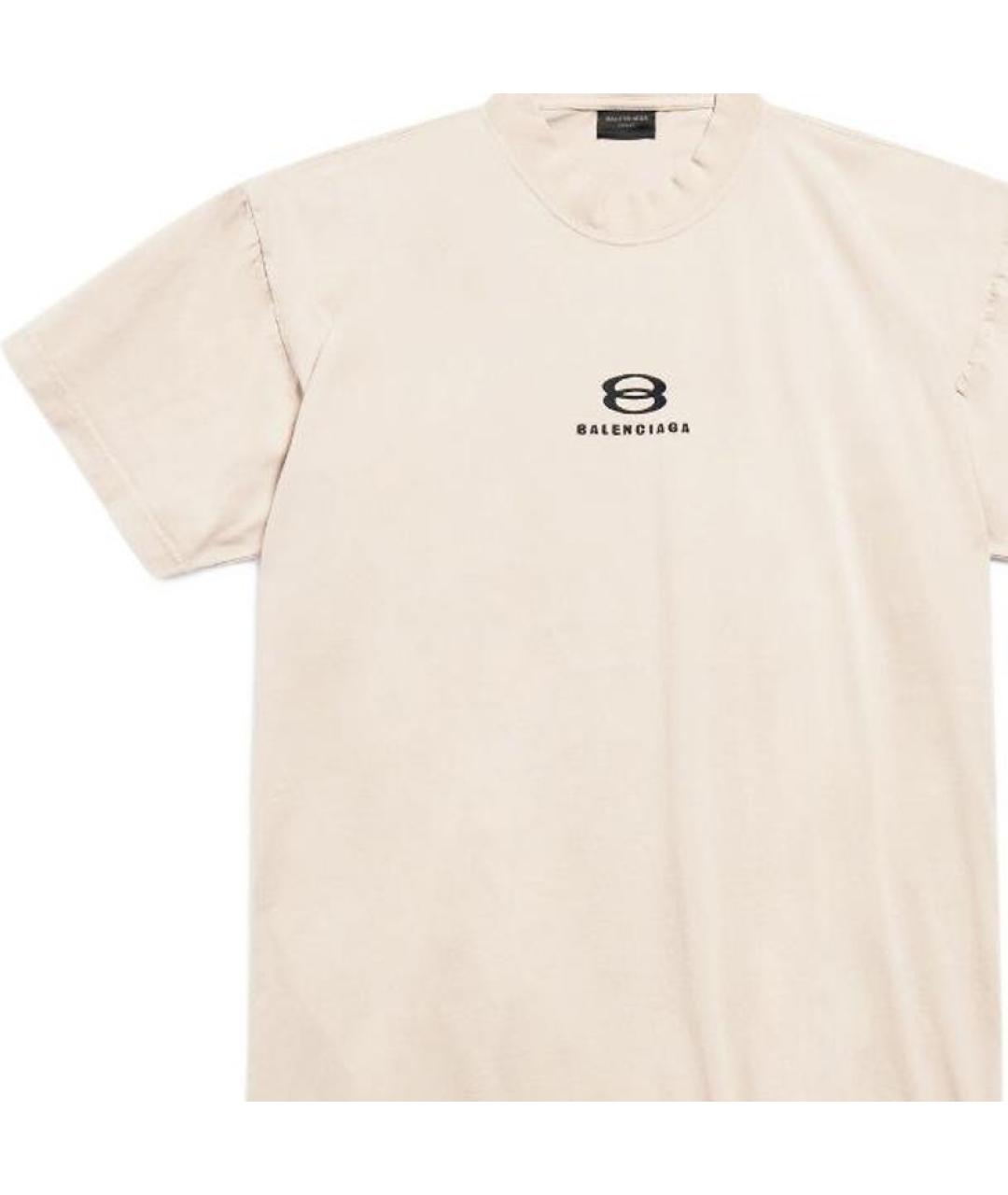 BALENCIAGA Белая футболка, фото 5