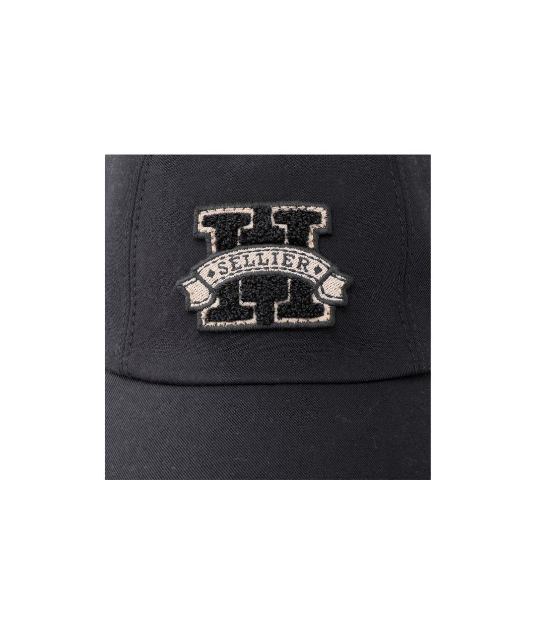 HERMES Черная хлопковая кепка, фото 5