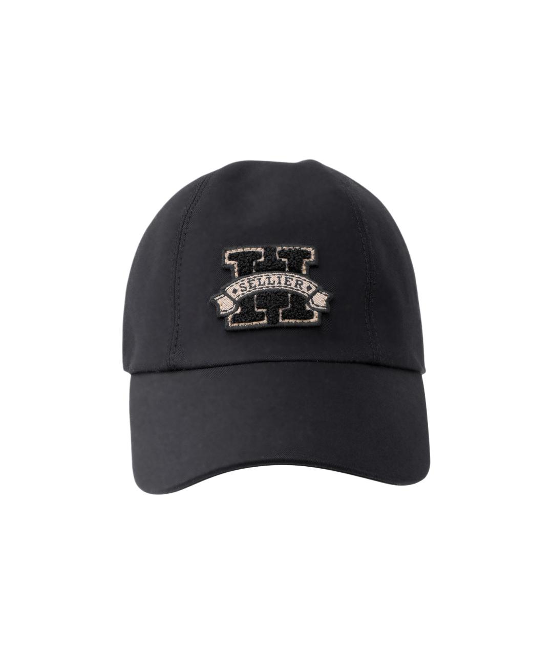 HERMES Черная хлопковая кепка, фото 2