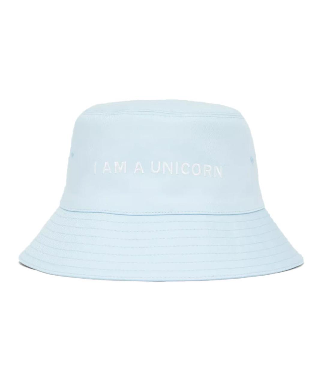 BURBERRY Голубая хлопковая панама, фото 4