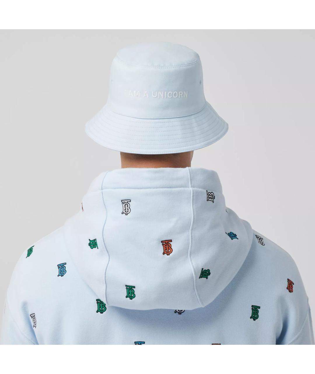 BURBERRY Голубая хлопковая панама, фото 6