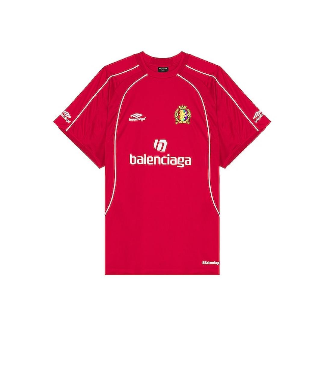 BALENCIAGA Красная футболка, фото 1