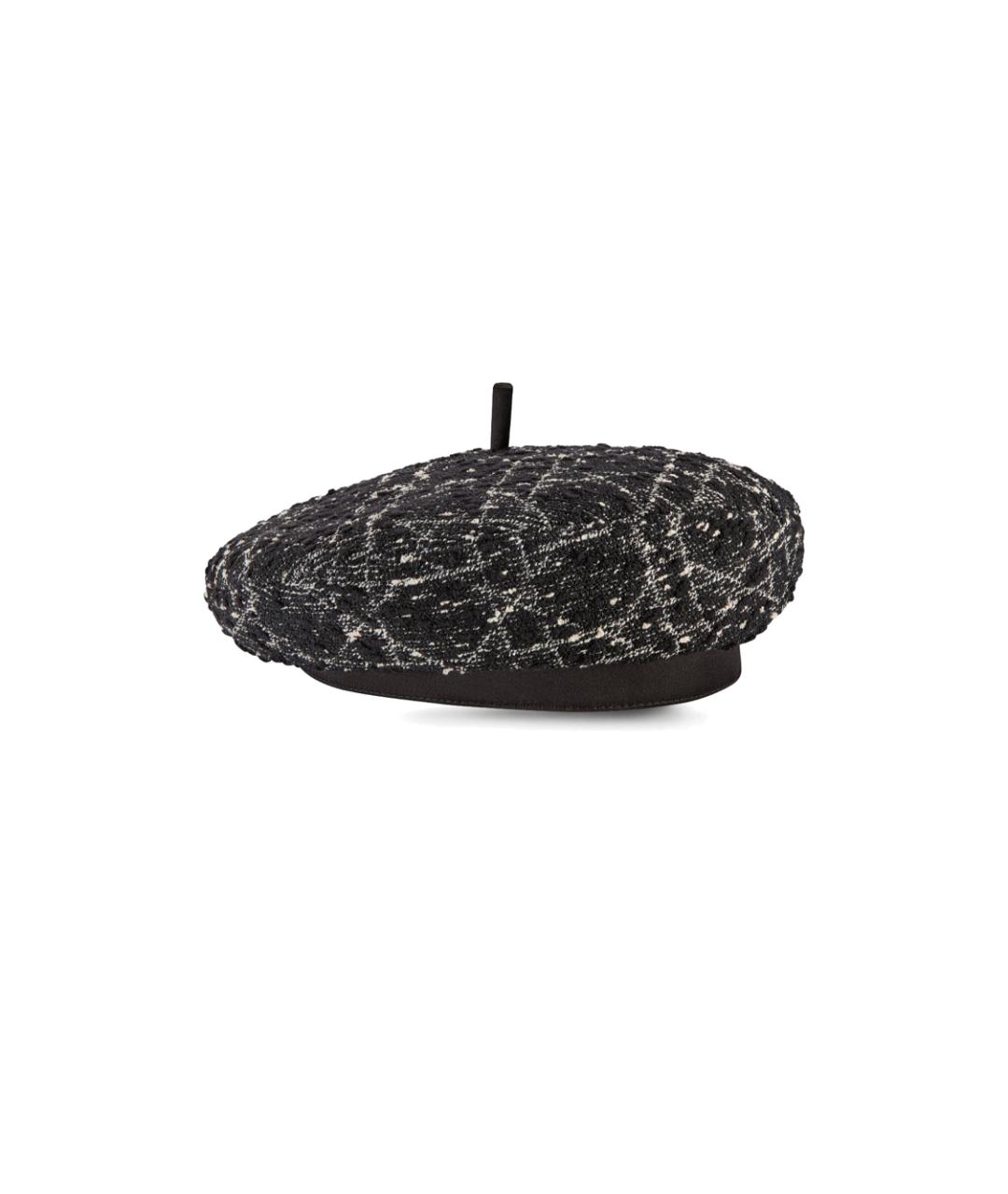 CHRISTIAN DIOR Черная хлопковая шапка, фото 1