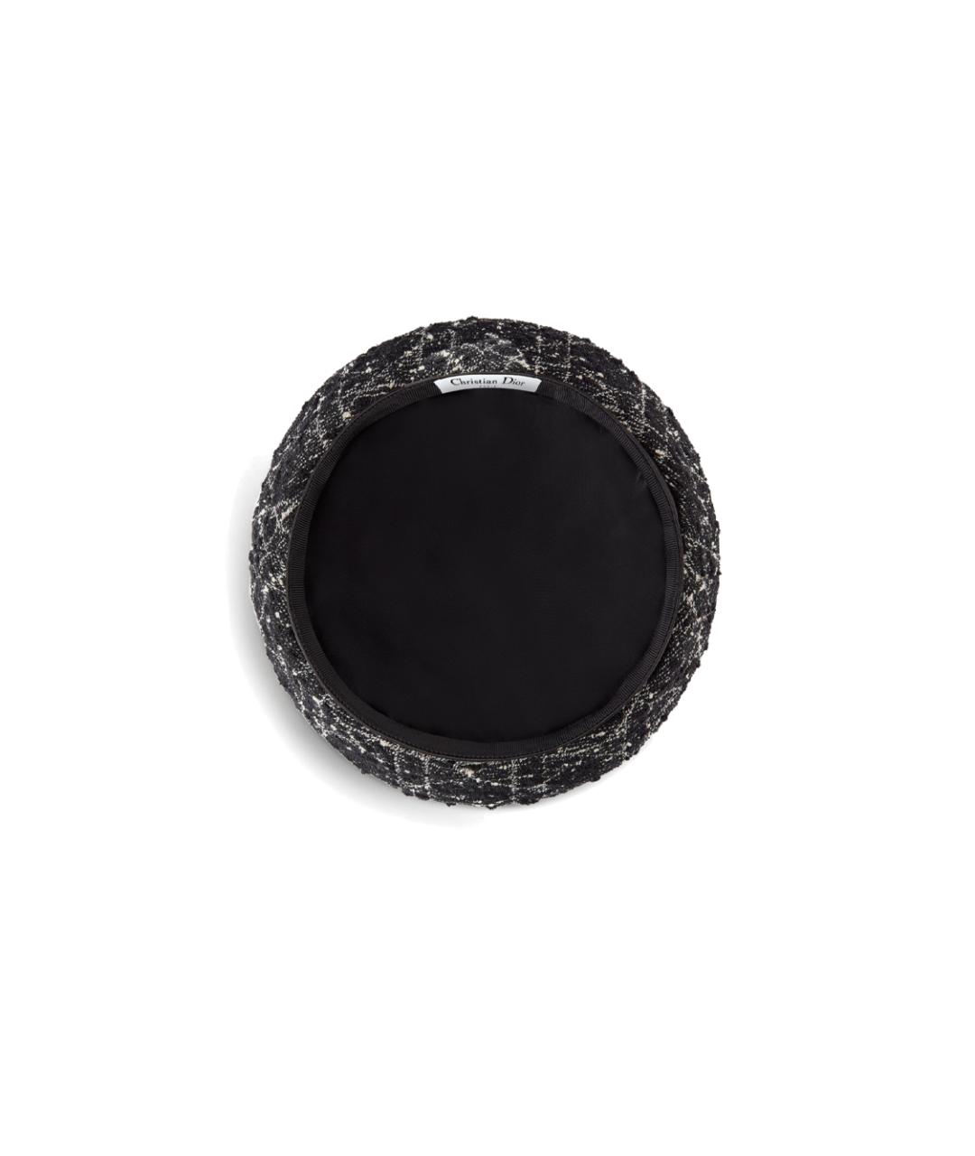 CHRISTIAN DIOR Черная хлопковая шапка, фото 3