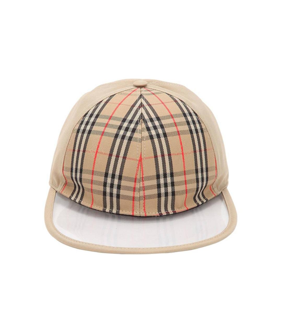 BURBERRY Бежевая хлопковая кепка, фото 2