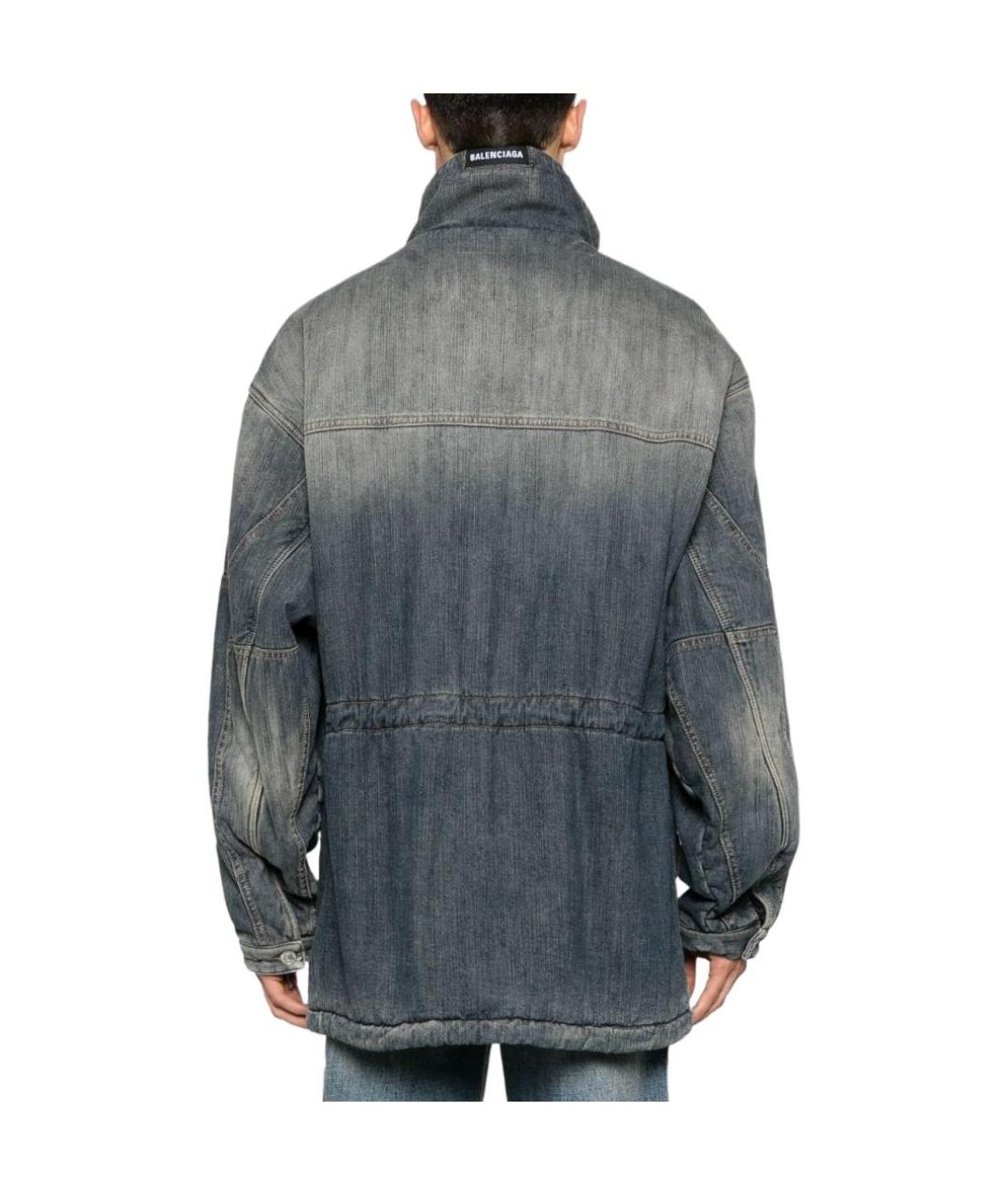 BALENCIAGA Синяя хлопковая куртка, фото 5