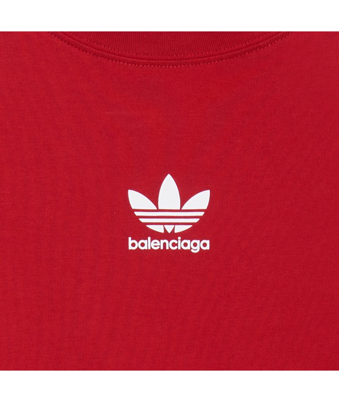 BALENCIAGA Красная футболка, фото 6