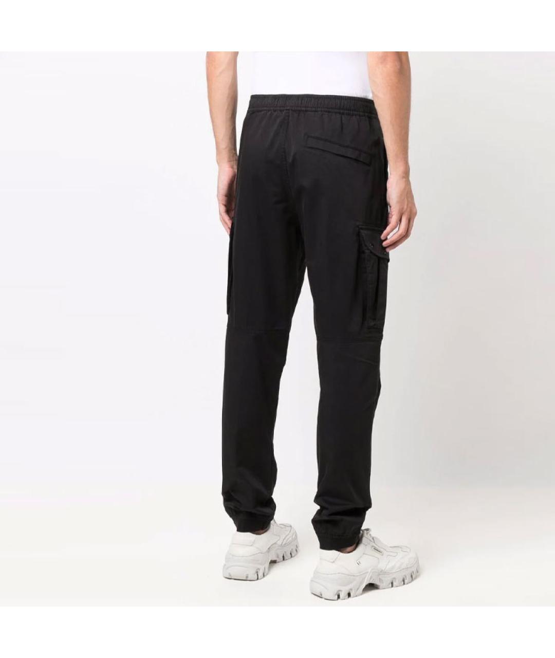 STONE ISLAND Черные повседневные брюки, фото 2