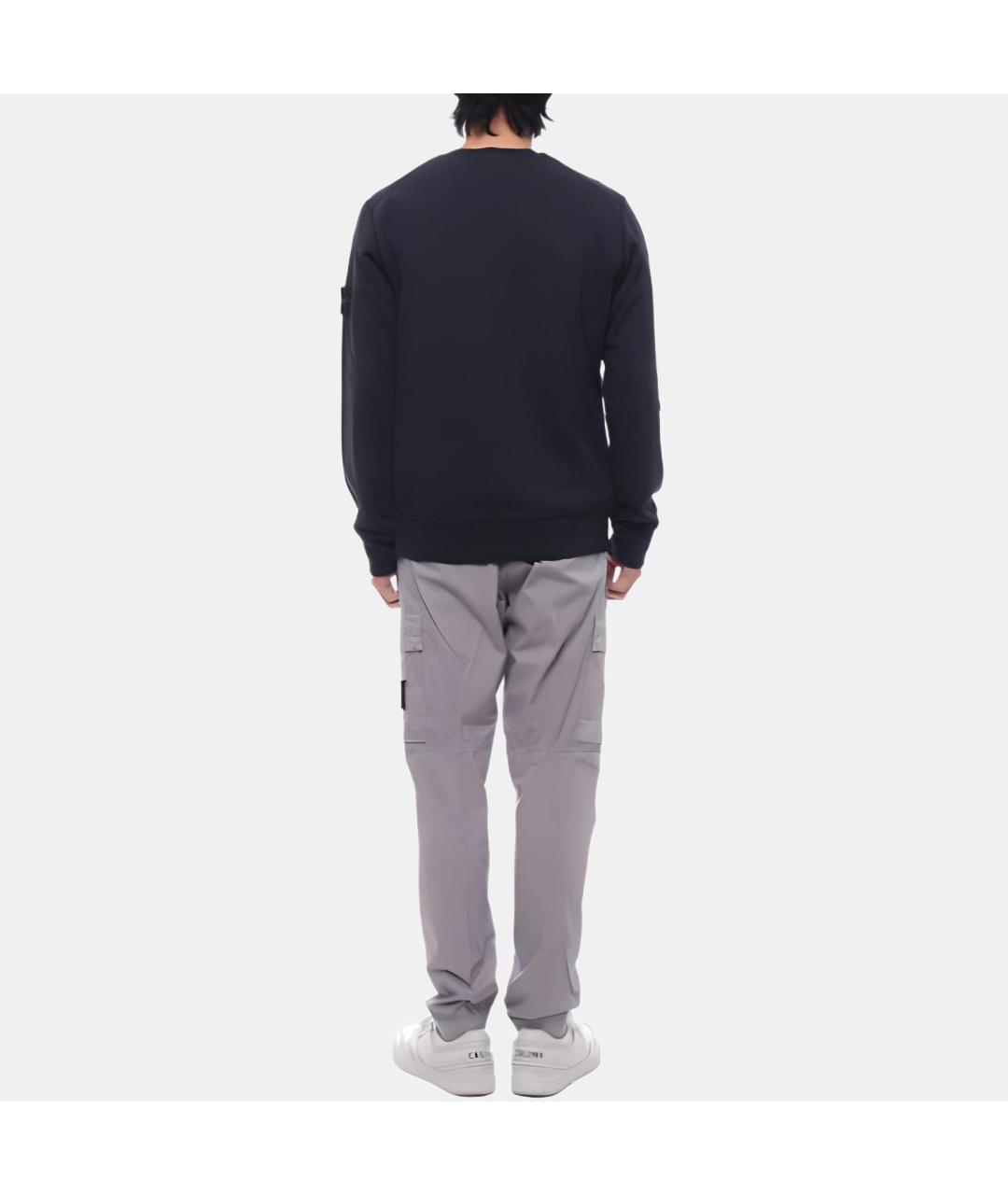 STONE ISLAND Серые повседневные брюки, фото 5