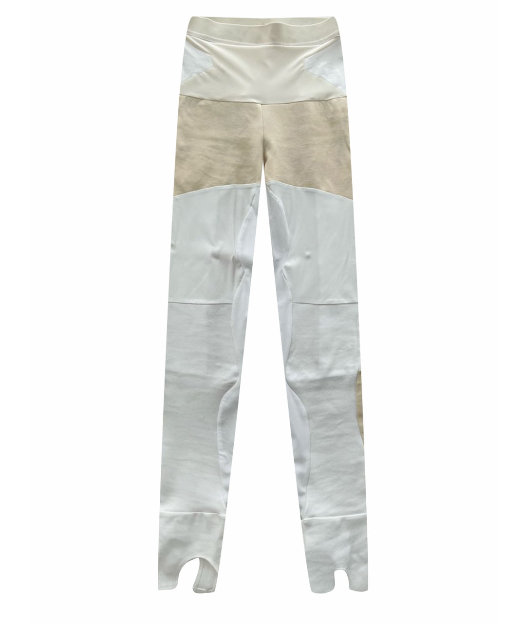 CELINE Бежевые хлопко-эластановые брюки узкие, фото 1