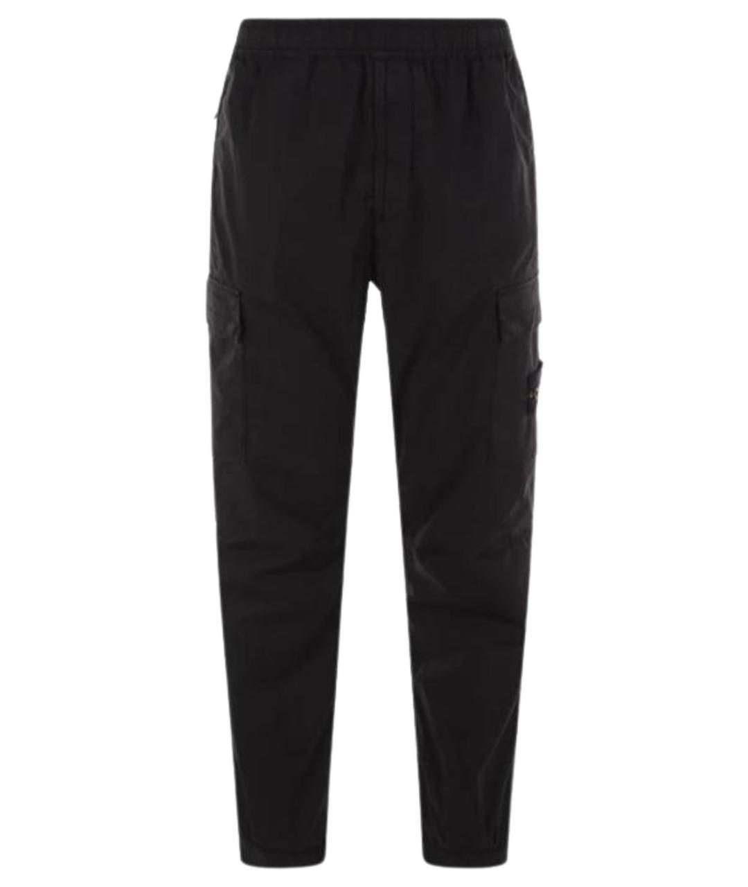 STONE ISLAND Черные брюки чинос, фото 1