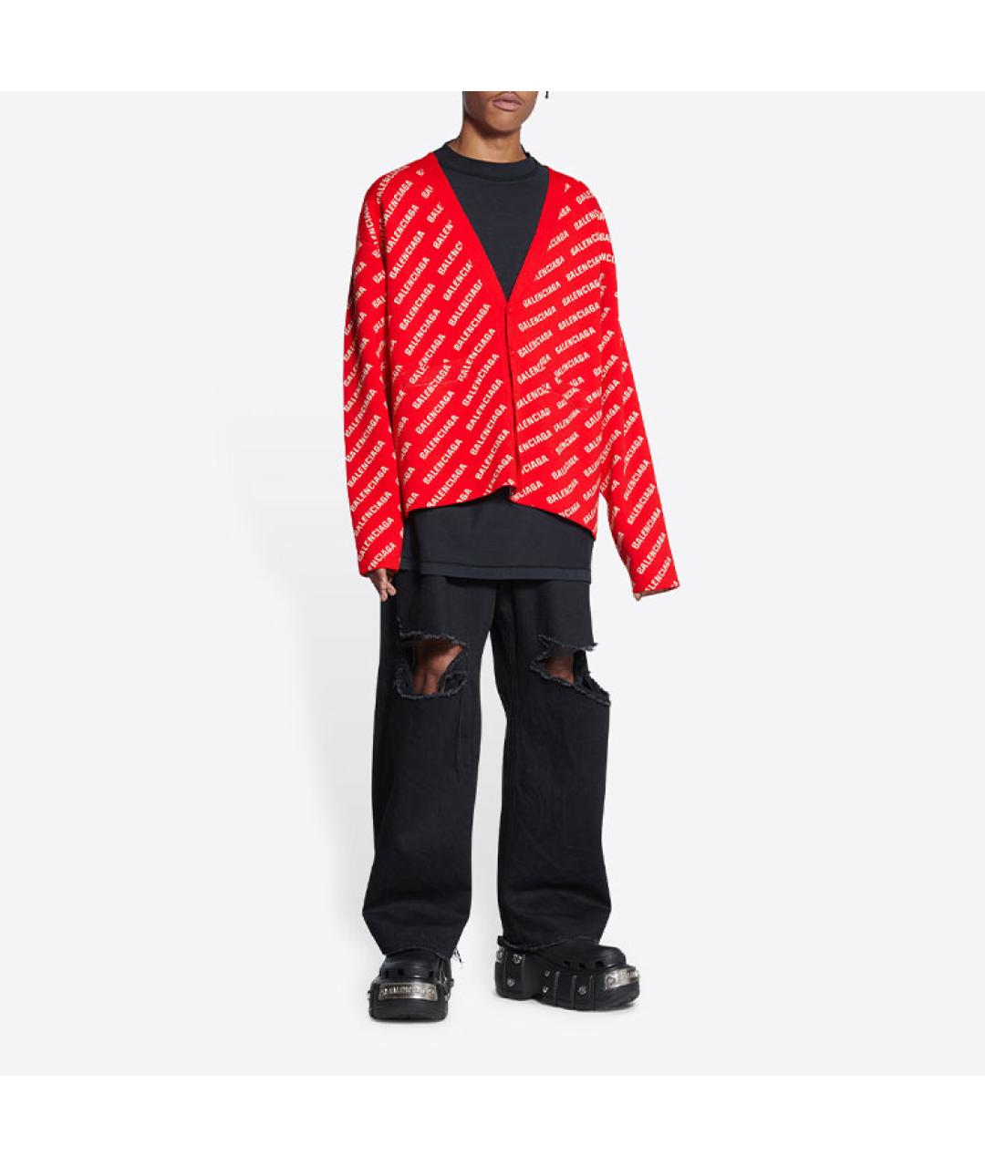 BALENCIAGA Красный кардиган, фото 3