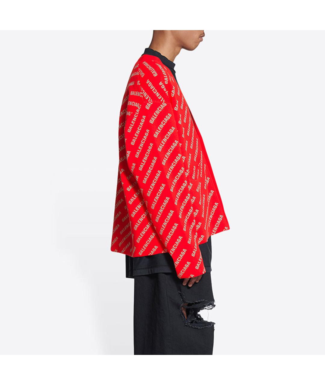 BALENCIAGA Красный кардиган, фото 6