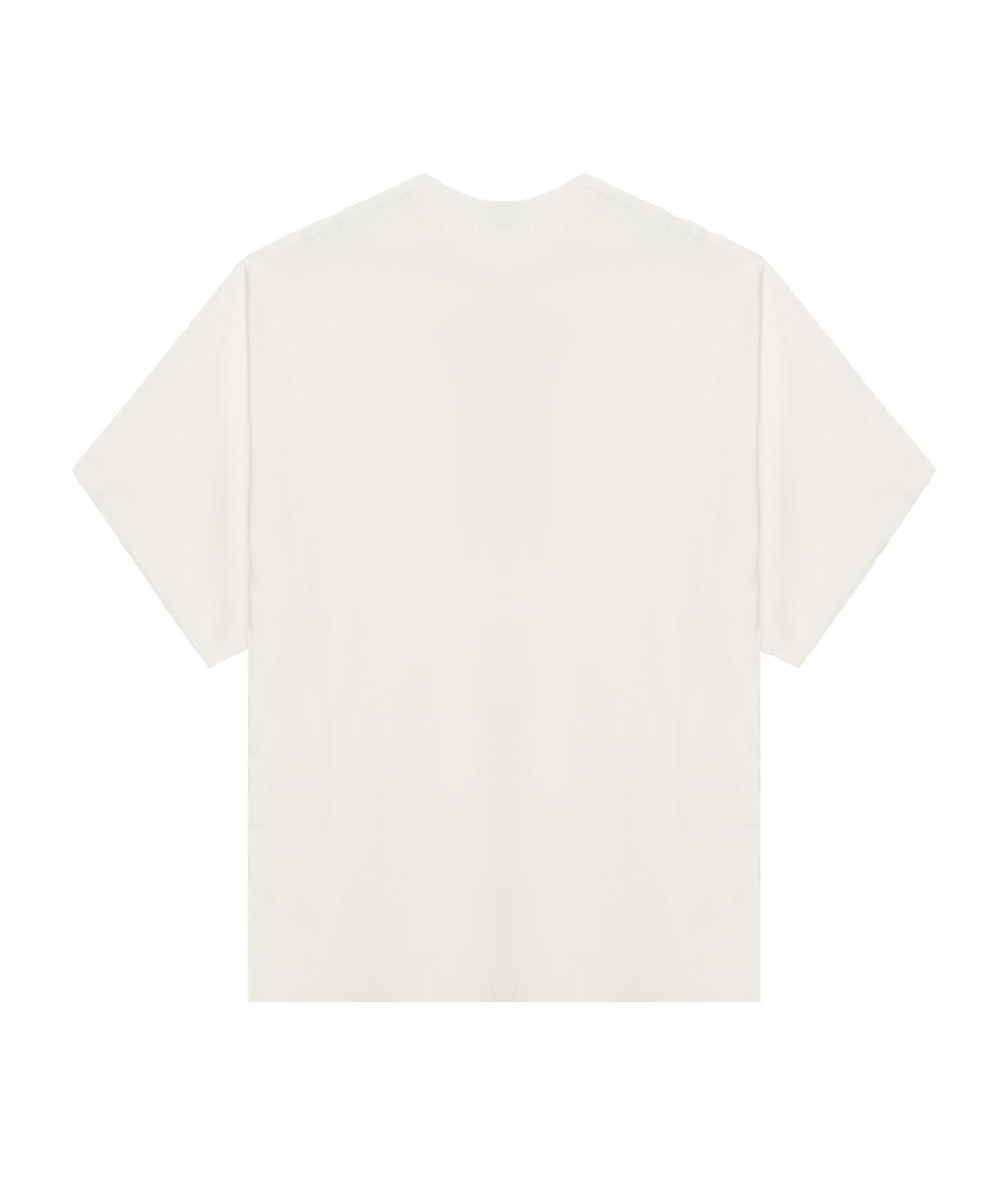 BALENCIAGA Белая хлопковая футболка, фото 2