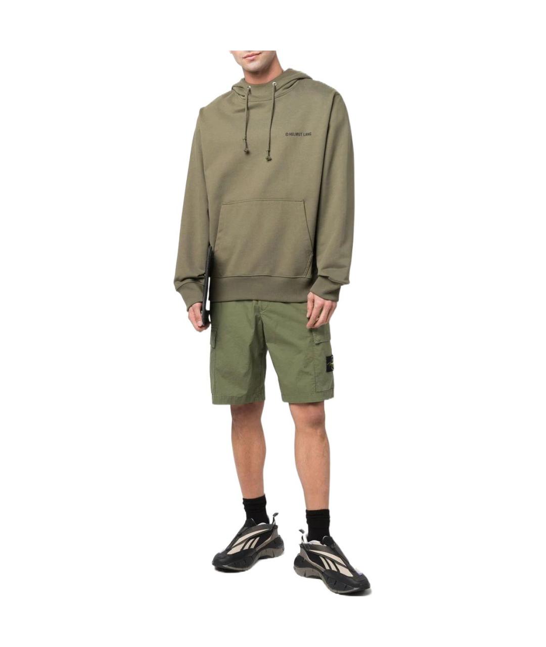 STONE ISLAND Зеленые шорты, фото 2