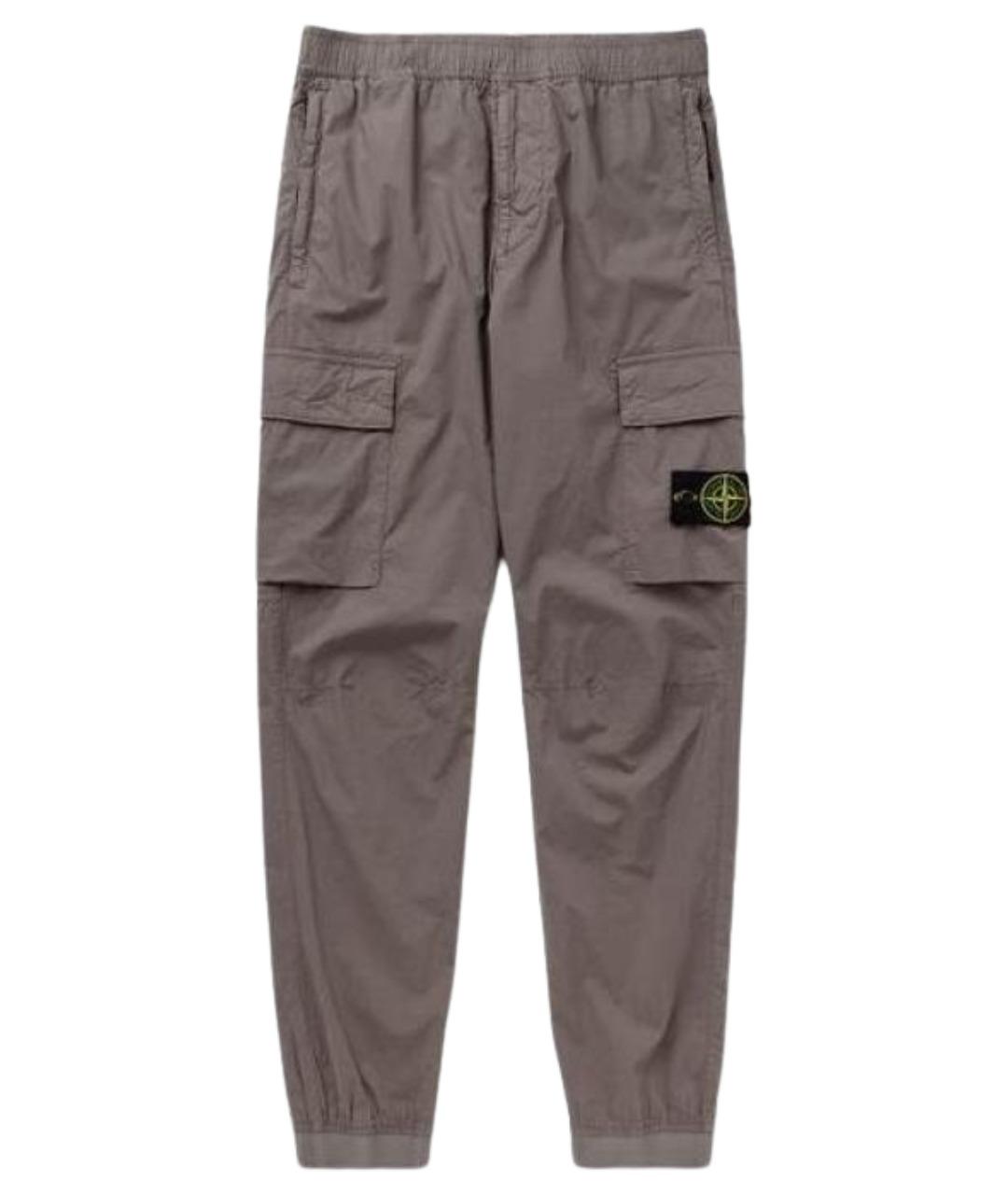 STONE ISLAND Серые брюки чинос, фото 1