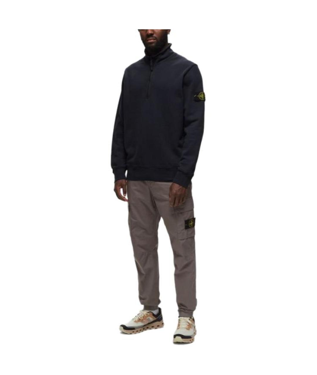 STONE ISLAND Серые брюки чинос, фото 2