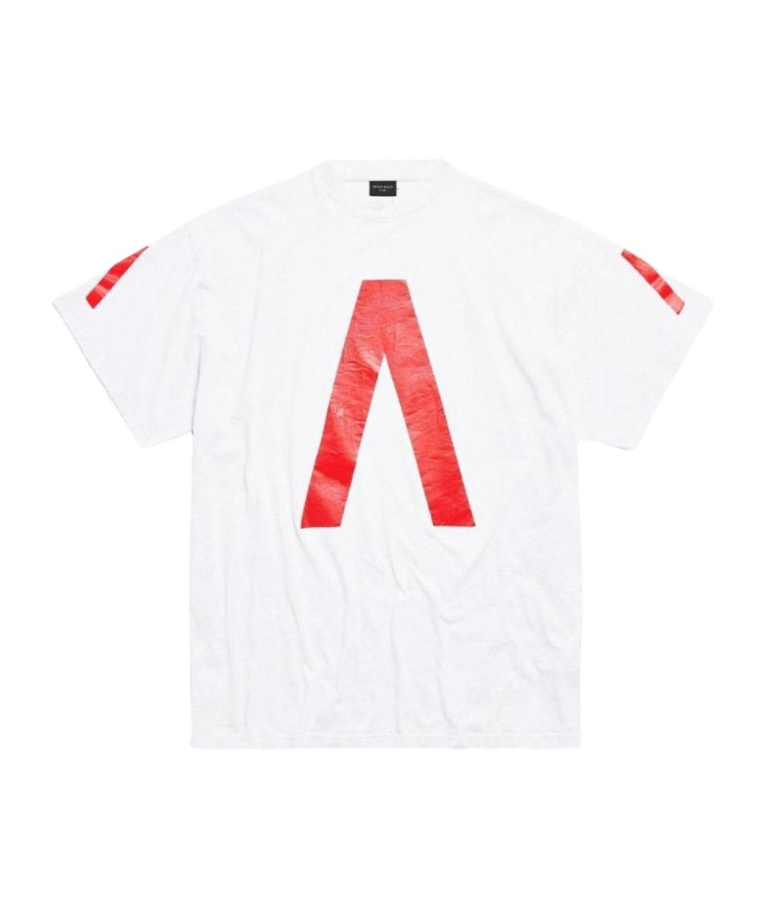 BALENCIAGA Белая футболка, фото 1